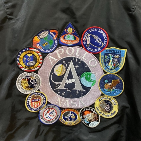 SOLD ALPHA Industries Men’s NASA Apollo MA-1 Bomber Jacket - Picture 4 of 8